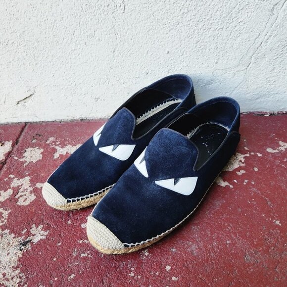 FENDI Navy Monster Espadrilles main image 6